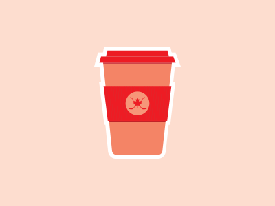Canada Coffee canada coffee cup design illustrator sticker