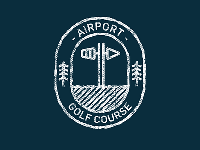 Airport Golf Course golf illustration logo logo design