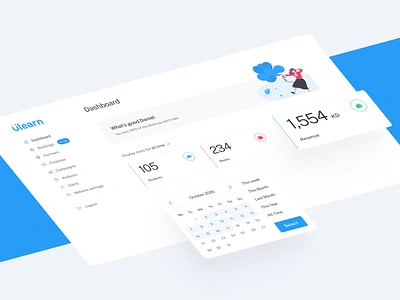 Ulearn Admin Panel admin panel dashboard dashboard design dashboard ui desktop design ui user experience user interface design web design