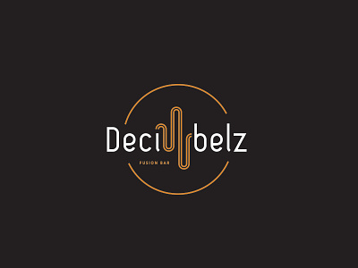 Decibelz Fusion Bar Logo bar live logo music world