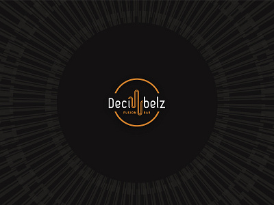 Decibelz bar – final Logo fusion groove logo vinyl world music