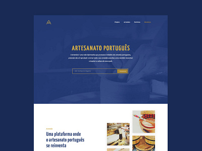 Artemão landing page brand handcraft logo personal project