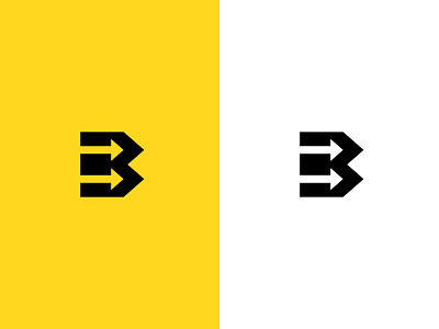 B + Arrows arrows b branding just for fun logo