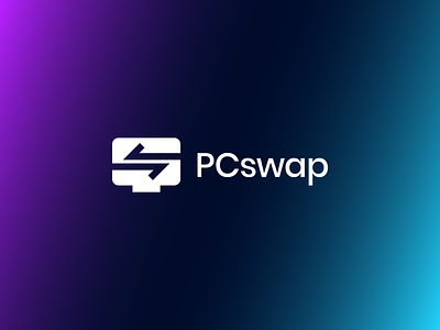 PCswap arrows branding computer identity logo pc sharing swap