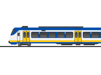 Train Life 2 dutch illustration just for fun life nederlandse spoorwegen ns railway sprinter train train life