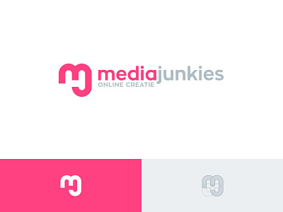 Mediajunkies logo mediajunkies mj monogram redesign