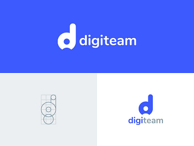 Digiteam d digi digiteam logo person recruit recruitment team
