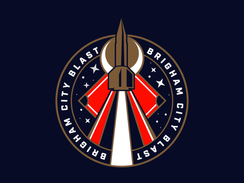 Blast Animation after effects animation badge baseball logo moon rocket space