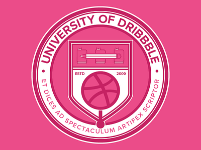 Dribbble University badge dribbble playoff sticker mule uni