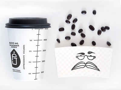 Professor Java Cup coffee cup drip monogram packaging professor