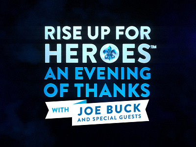 Rise Up For Heroes | Broadcast Special Logo