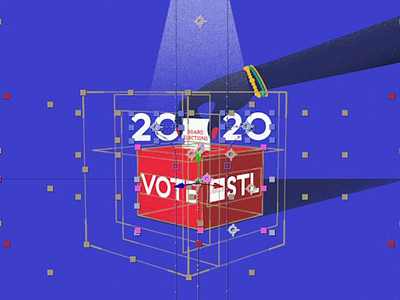 AIGA STL | 2020 Board Elections 01 BTS 2020 2d 2d animation 2d art after effects aiga animation design graphic hand illustration illustrator motion motiongraphics render vector