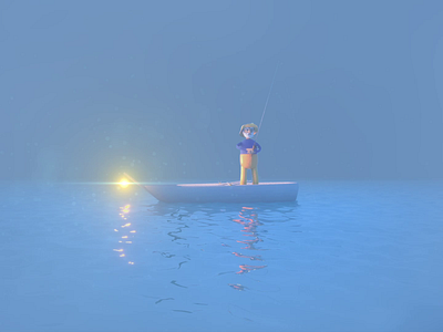 Hook | Seamus Fishing 3d animation boat c4d character character design cinema 4d design fishing ocean octane render sea serpent