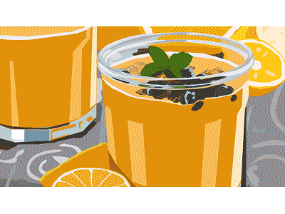 Orange Shake Animation Reveal animation orange shake smoothie