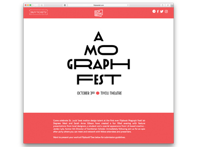 Flipbook Website design festival flipbook graphics motion st. louis week