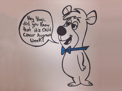 Boo Boo for Child Cancer Awareness awareness cancer cartoon child drawing social media week