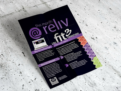 The Month @ Reliv design fit3 newsletter print