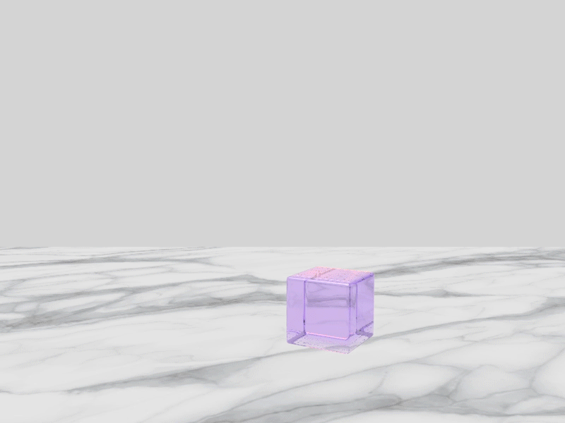 Squash N Stretch animation c4d cube jello purple