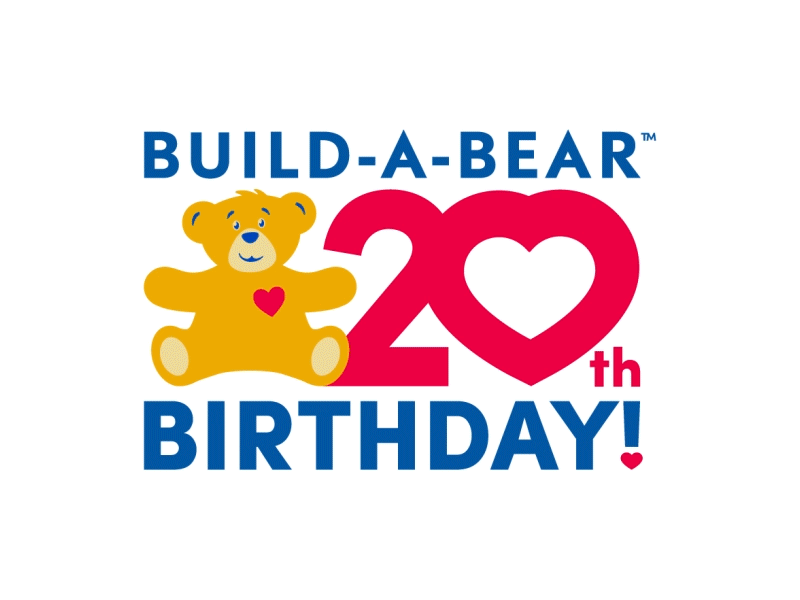 Build-A-Bear 20th Birthday Logo after effects animation bear graphics logo motion motion graphics