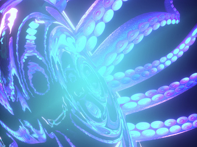 Vortex 3dmodeling c4d cinema 4d cinema4d fantasy frame illustraion neon octane octopus scifi squid style styleframe tentacles vortex
