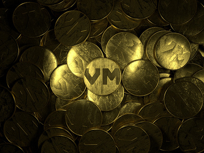 Vidzu Gold Coin 3d animation c4d cinema 4d coin design gold logo motion octane render treasure