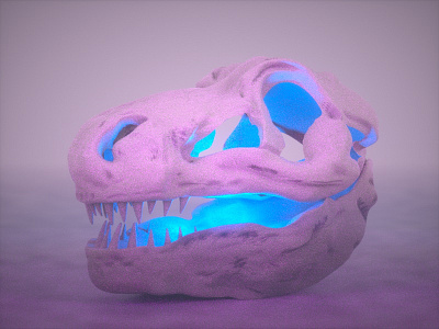 Tyrannosaurus Rex 3d 3d art 3d artist art c4d cinema 4d dino dinosaur modeling octane render sculpting skull