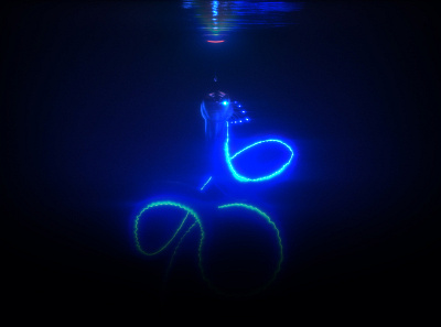 Deep 2 bite blue boat c4d cinema 4d design fish glow hook monster octane render sea serpent teeth