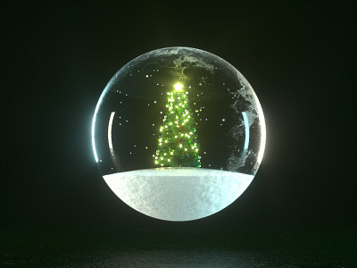 Happy Holidays! 3d c4d christmas cinema 4d design globe octane ornaments render star tree