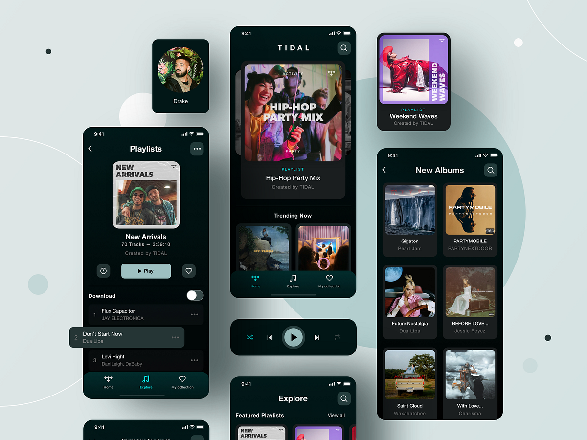 Tidal Music_Mobile App_Redesign by Michel Achkar on Dribbble