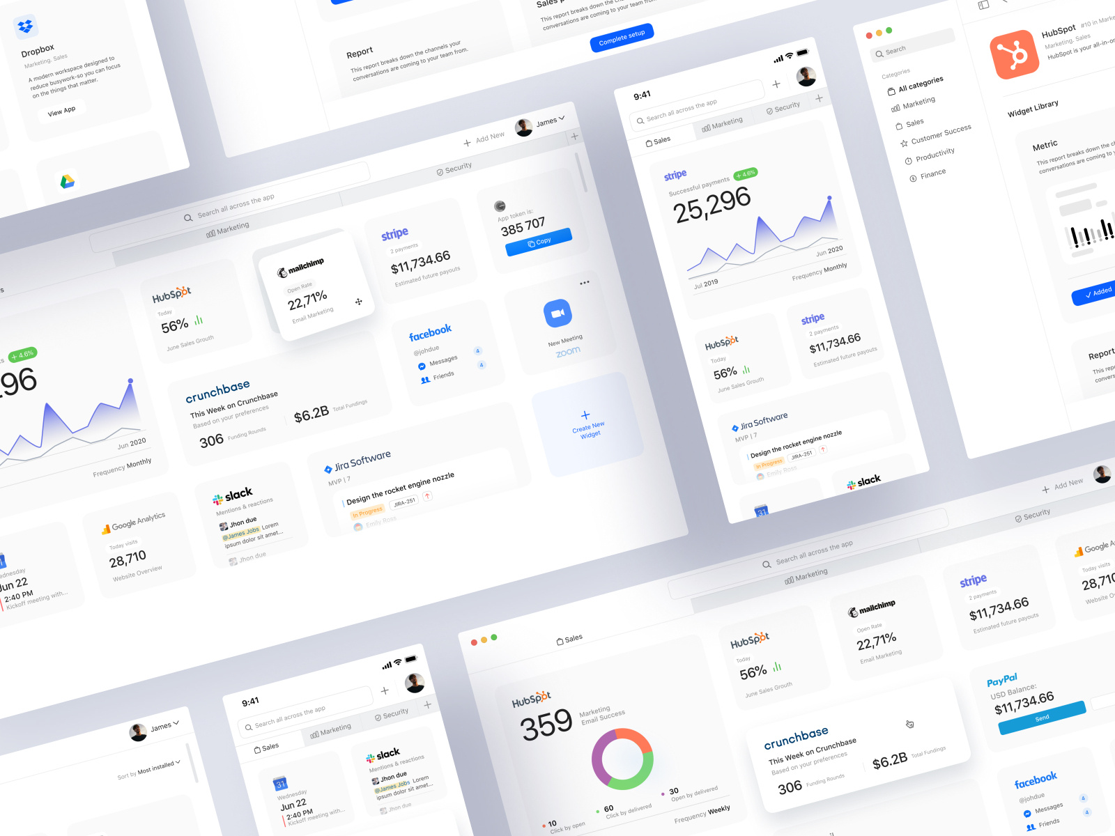 Integration App - Dashboard Responsiveness by Michel Achkar on Dribbble