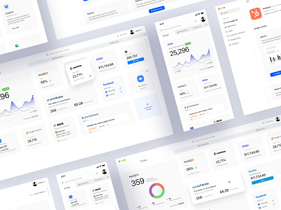 Integration App - Dashboard Responsiveness admin app calendar connect dashboad dashboard design dashboard ui data invite marketing meeting menu payment sales search social store tabs tools widget