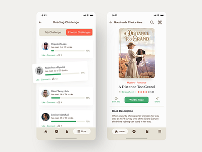 Goodreads | Book Details - UI - Redesign app appdesign books design digital experience goodreads header mobile mobile app mobile ui navigation read tabs ui uidesign ux