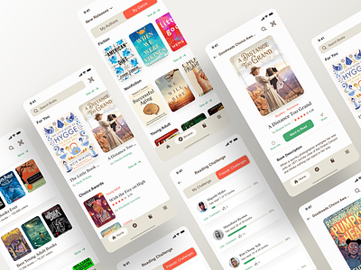 Goodreads Mobile App - UI - Redesign amazon app appdesign apple books design digital ios kindle mobile mobile app mobile ui navigation reader search bar tabs ui uidesign ux