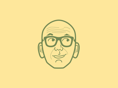 Seth Godin face flat icon illustration seth seth godin