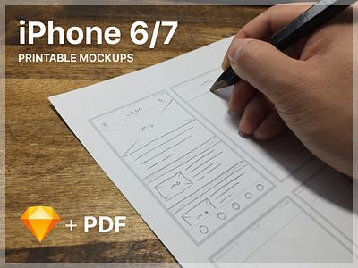 iPhone 6/7 Printable Mockups