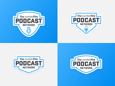 nF Podcast Network Logos badge flat logo microphone podcast podcast logo ui