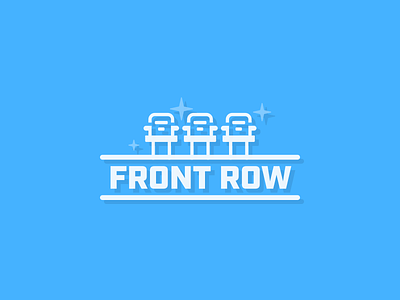 numberFire Front Row fantasy football flat logo sketch sports