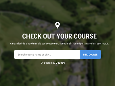 Check Out Your Course flat form golf golf course sketch sxs ui