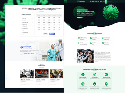 Covid Medical Treatment HTML Website Template