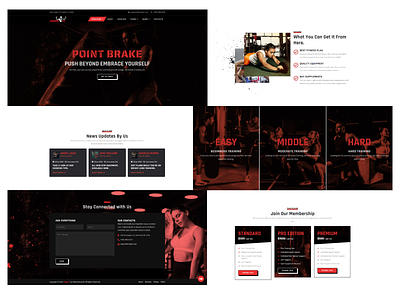 Health and Fitness Gym Center Website Template