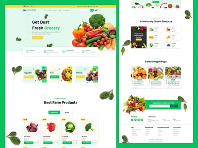 Online Food And Grocery Web UI Kit figma figma design food product food shopping ui grocery grocery selling web ui kit grocery web ui kit online food delivery online food ordering web ui online food web ui kit online grocery store ui ux web ui kit