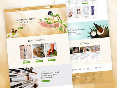 Beauty and Cosmetic eCommerce Store Web UI Kit
