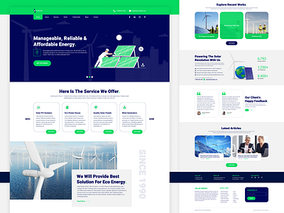 Wind & Solar Energy Web UI Kit