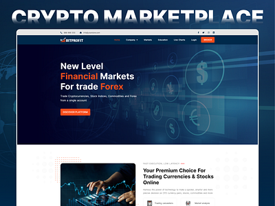 Forex Market Trading Website Template