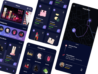 Beauty and Cosmetic Ecommerce App UI Kit