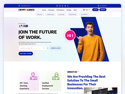 Cryptocurrency Freelance HTML Website Template bootstrap template crypto crypto currency crypto jobs cryptofreelancing freelance marketplace freelancer freelancer landing page freelancing freelancing website template html template responsive website template