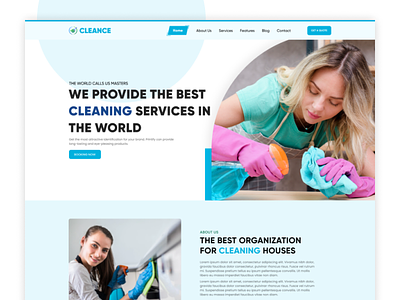 Cleance - Cleaning Services Provider Website Template bitrix bitrixinfotech design suppliers ui ux website design