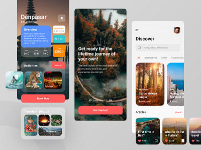 Plesir Travel Apps by Desemy Kristanto for Pixelz on Dribbble