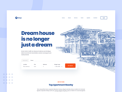 Real Estate Landing Page Illustration