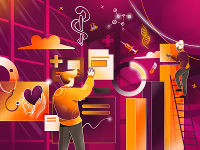 Medical Dashboard Illustration